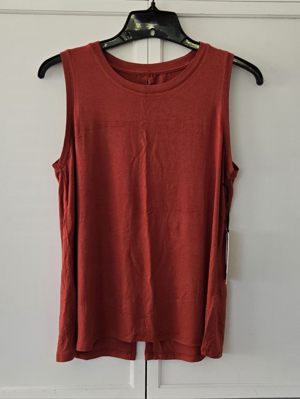 NWT Halogen Sleeveless Crewneck Tank Top - Rust
